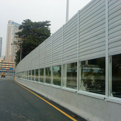 High sound Absorption Noise Barrier with Aluminum Cover